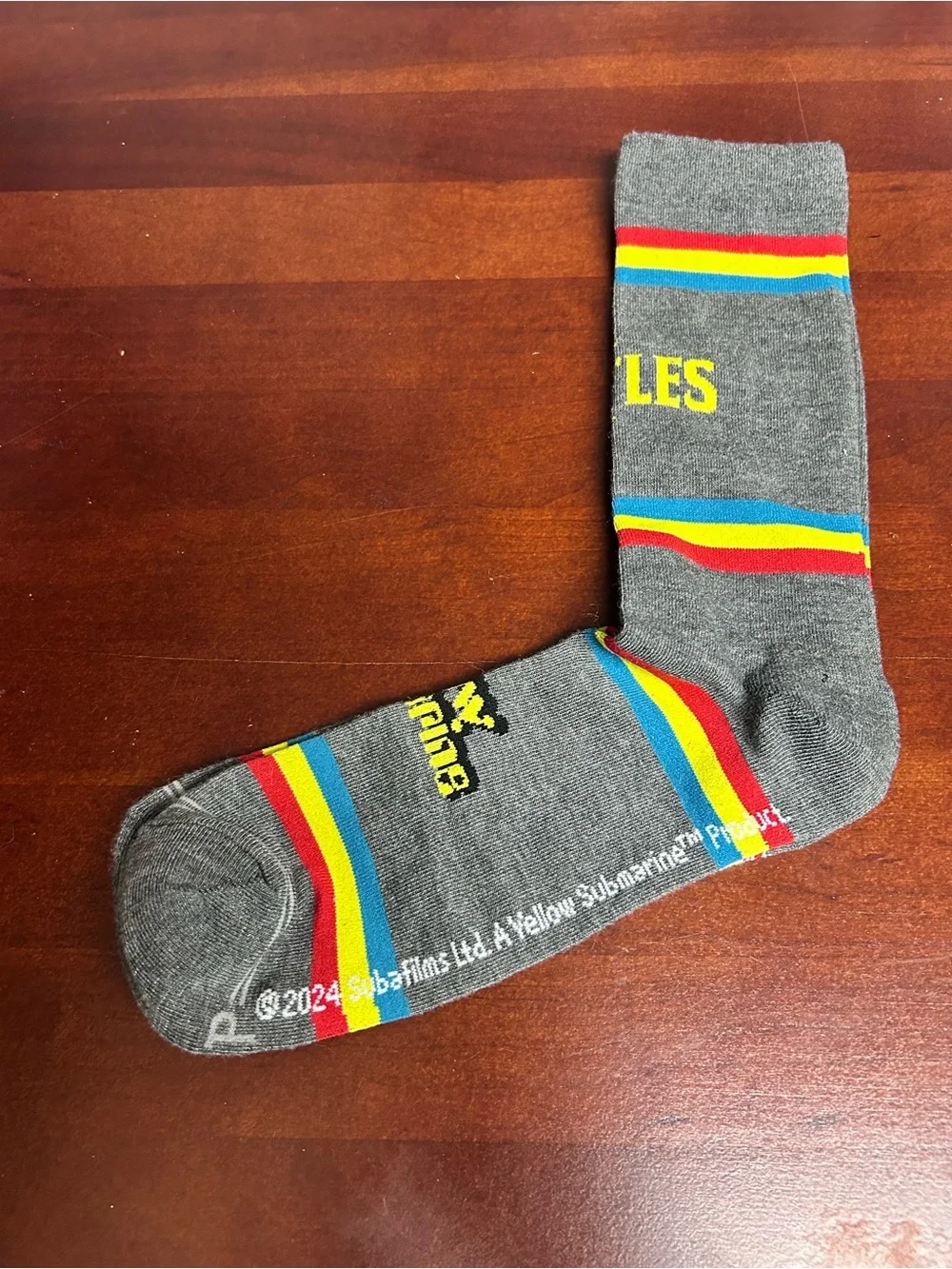 The Beatles Yellow Submarine‎ Crew Socks NWOT